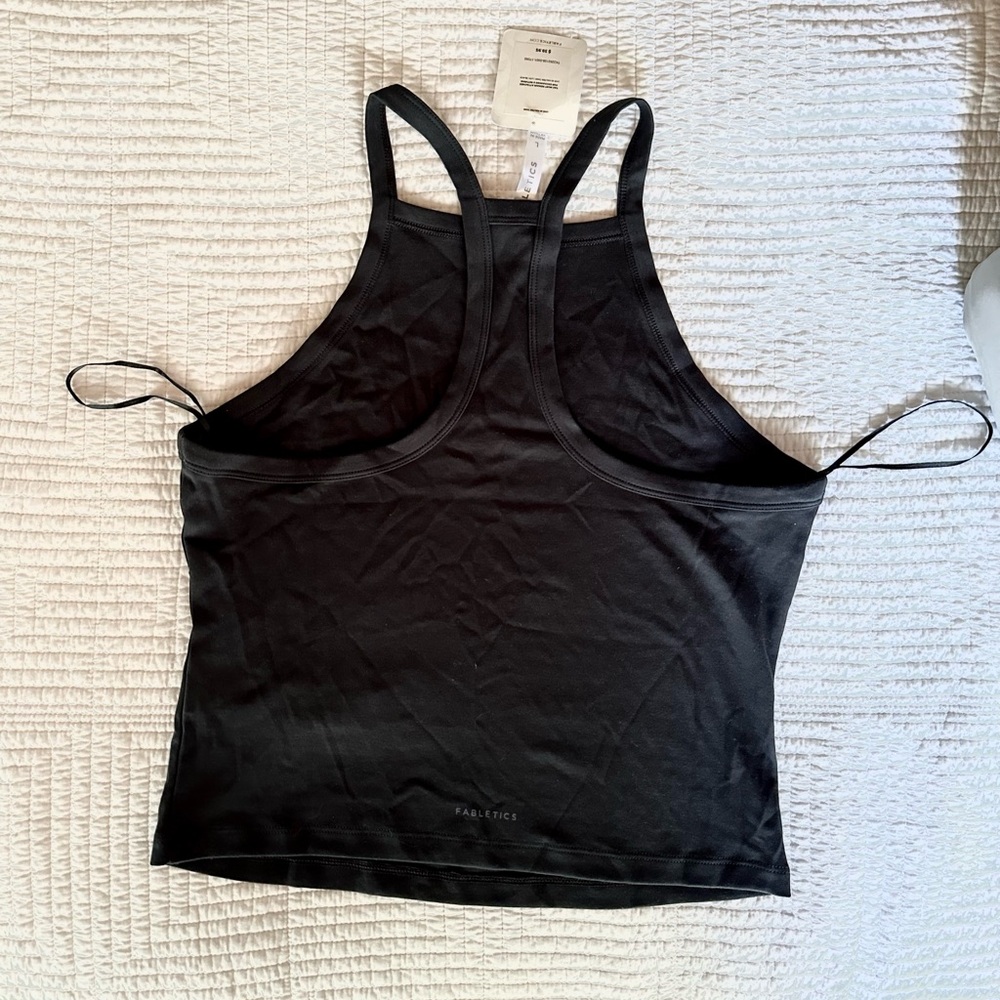 Black Racerback Tank Top Fabletics ‘Live-in halter tank top’ basic - Picture 4 of 6